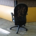 Abitibi Black Leather High Mesh Back Adjustable Task Chair